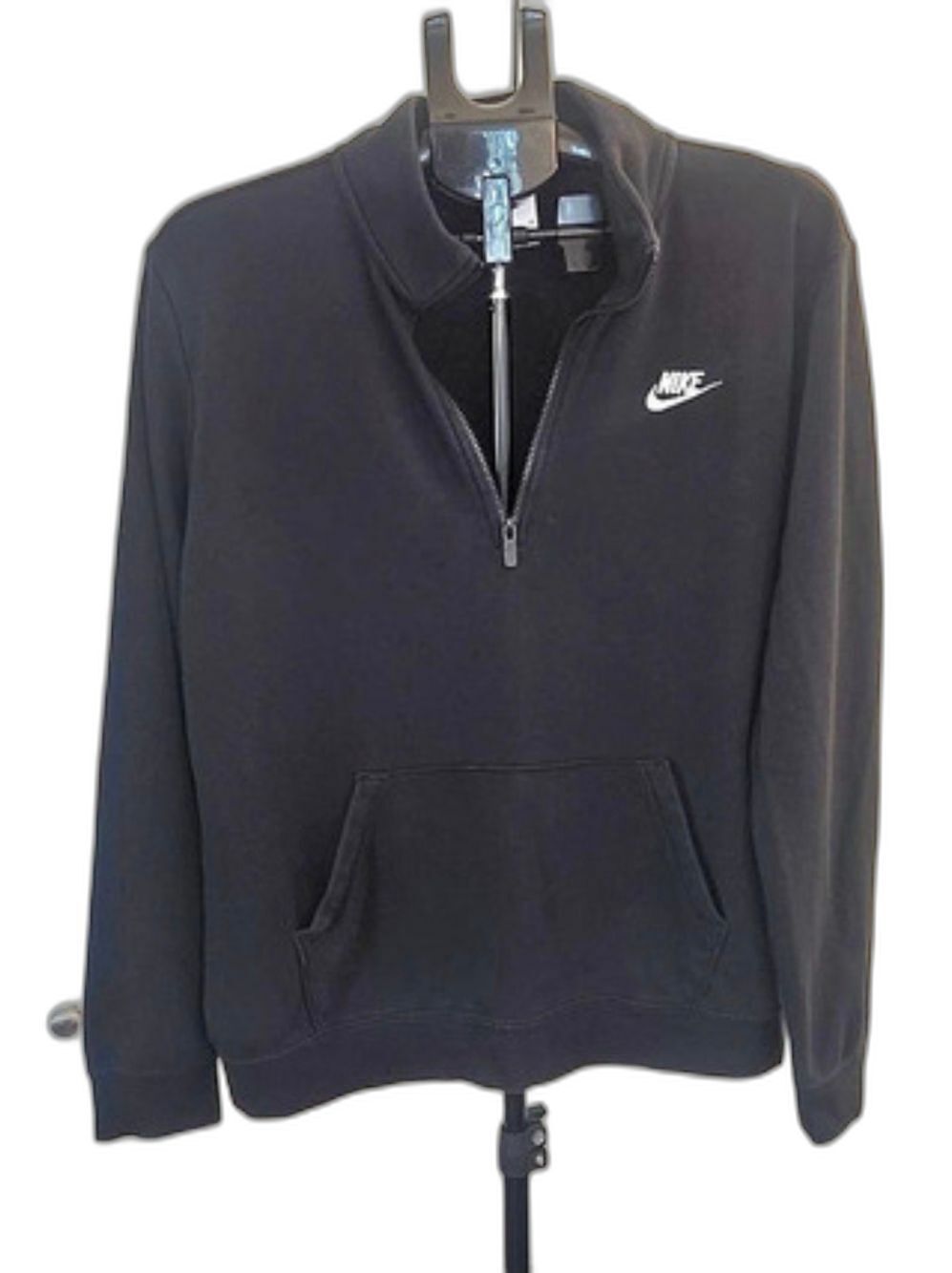 Nike Sportswear Womens 1/2-Zip Black Pullover Hoodie XL